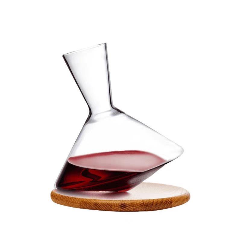 HAND MADE CRYSTAL ROLLING DECANTER - Zhen Premium Wines